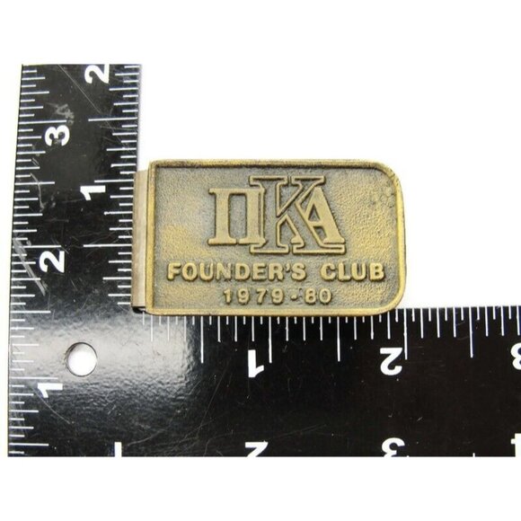 Brass Top NKA Founders Club 1979 - 80 Money Clip Stainless Steel Wallet - Picture 4 of 7